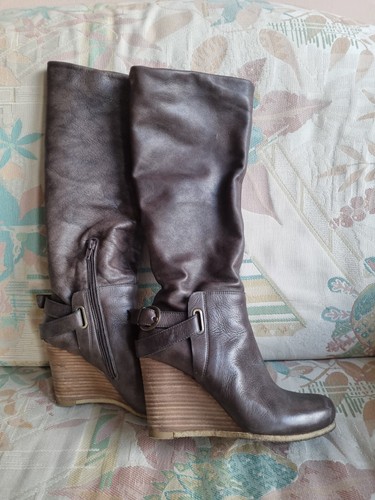 Abro lederstiefel braun - lederstiefel,