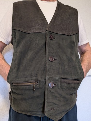 Herren-Wildlederweste
