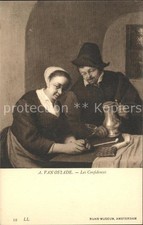 Kuenstlerkarte A. van Ostade Les Confidences Nr. 59 