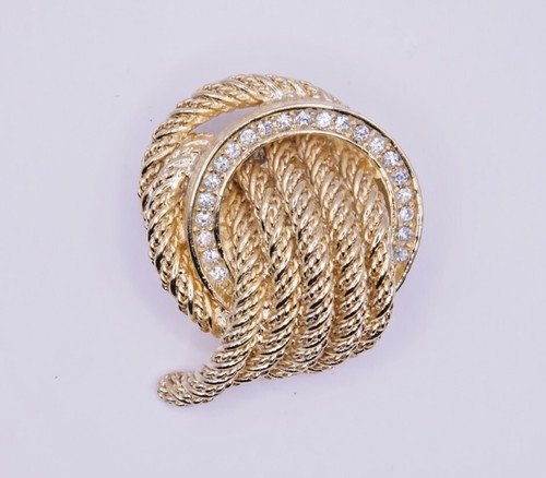 Vintage brosche ring knoten - vintage,