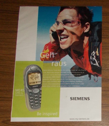 Seltene werbung siemens me45 - werbung,