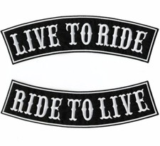 LIVE TO RIDE Rocker Patches