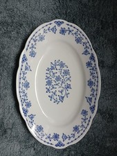 Servierplatte  Porzellanfabrik Kalk Eisenberg Kobalt blau DDR