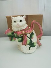 Teekanne Tea Pot White Cat