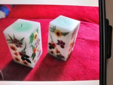 QVC Kerzen LED Blumen Echtwachs Batteriebetrieben 2 Stück