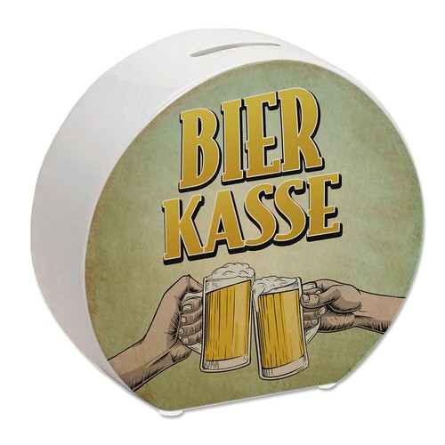 Bierkasse spardose mit coolem - bierkasse,