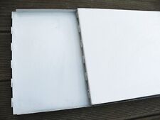 2 Stück Rückwand L100 H40 glatt juraweiß Tegometall Regal Tego Wandregal