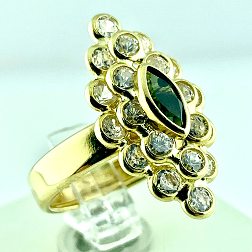 Damen ring gold 18kt 750 - gold,
