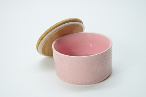Vorratsdose rund rosa keramik - vorratsdose,