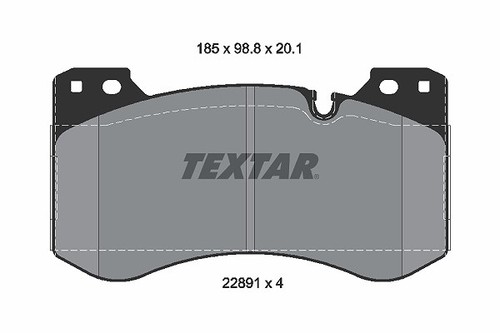 Textar bremsbelagsatz - textar,