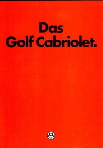 Golf cabrio prospekt - vw,