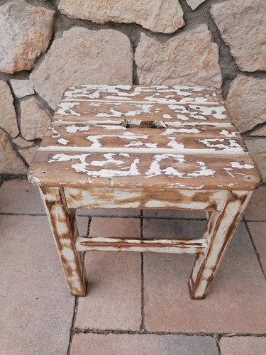 Alter hocker schemel - schemel, blumen