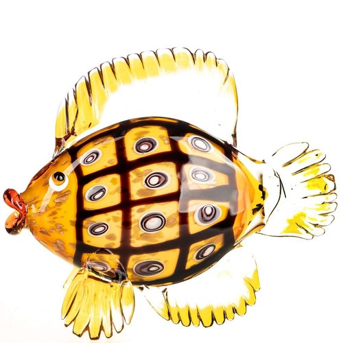 Glasfigur fisch skulptur glas - glasfigur,