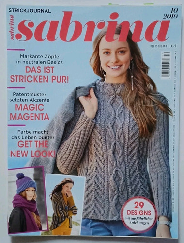 Sabrina strickjournal 2019 - strickjournal, 10-2019