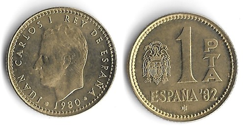 Pta münze spanien - münze, 1980