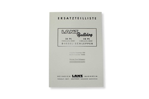 Ersatzteilliste lanz bulldog - ersatzteilliste,