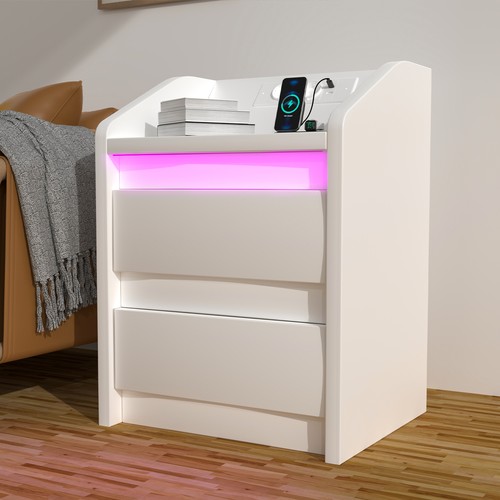 Set nachttisch mit led - mit,