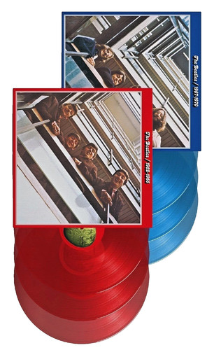 Beatles red blue album - red,