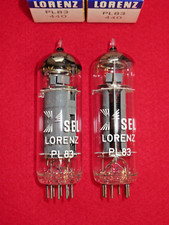 Matched pair PL83 LORENZ SEL NOS NEU Röhre Tube NEW 15A6 Valve Paar Valvula