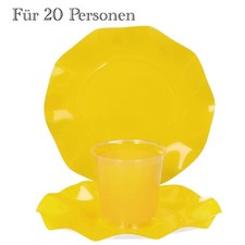 40-teiliges Set Einweggeschirr