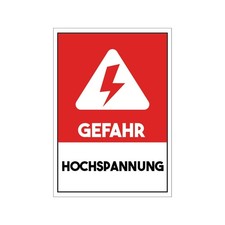Warnschild Gefahr Hochspannung