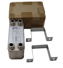 Vevor B3-12-30 Plattenwärmetauscher Heizung bis 65KW mit 4x3/4 Zoll Anschl.
