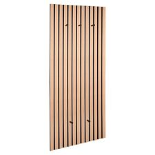 Garderobenpaneel Wandgarderobe MDF Artisan Eiche Dekor mit 5 Haken 50 x 125 cm