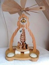 Erzgebirge - Fa. Glässer Seiffen  Glockenpyramdide Christi Geburt neu und ovp