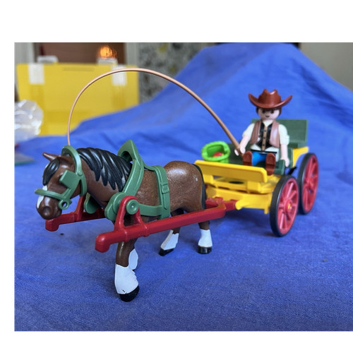 Playmobil kutsche mit cowboy - playmobil, kutsche,