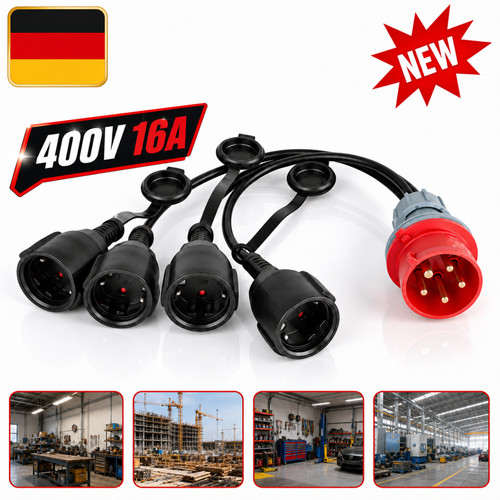 Baustellen cee adapter - cee,