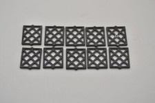 LEGO 10 x Scheibe Gitter schwarz Black Pane for Window 1x2x2 Lattice 38320