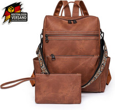 Damenrucksack klein elegant PU Leder wasserdicht city anti-diebstahl modern schu