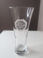 Altes gesprenkeltes Hen Pint Glas - klassisches Ale Glas - nagelneu - seltene Brauerei