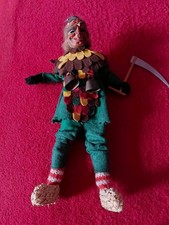 Fastnacht Larve Fasnacht Narr Fasnet Figur alt gebraucht Sense Stiel gebrochen