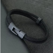 Armband Schwarz Herren Mesh