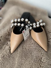 Mules Pantoletten,Beige ,Zara