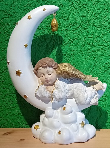 Engel auf mondsichel - engel,