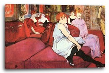 Kunstdruck Henri de Toulouse-Lautrec - Der Salon in der Rue des Moulins