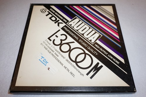Tdk audua 3600m - tdk, metallspule