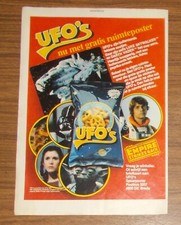Seltene Werbung Star Wars ESB UFO's Chips Weltraumposter Promo Niederlande 1981