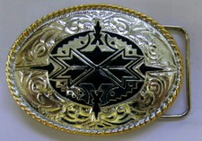 Gürtelschnalle Buckle Indianer Western USA Südstaaten Vaquero Design USA