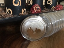 2 Stück 1/2 OZ Silber Münze Lunar II Hase 2011 Australien Rabbit  0,5$ aus Rolle