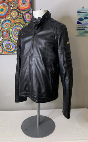 Star raw mfd leather biker - g-star,
