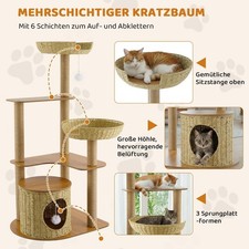 Kratzbaum Holz Katzenkratzbaum
