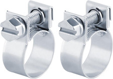 2x Mini Klemmen Schlauchschellen Kraftstoffleitung Rohrschellen Stahl
