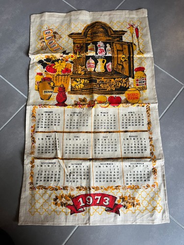 Tuch alter werbekalender 1973 - alter,
