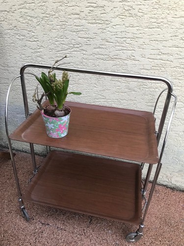 Servierwagen klapptisch chrom - klapptisch,