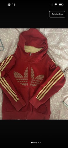 Vintage rot gold adidas - vintage, rot/gold