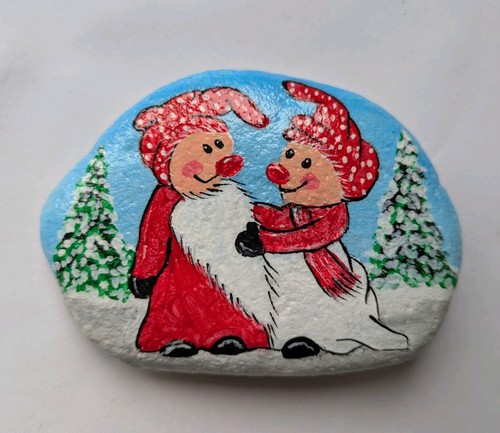 Bemalter stein wichteln - stein,,