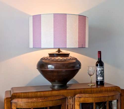 Riesige vintage tischlampe rot - vintage,